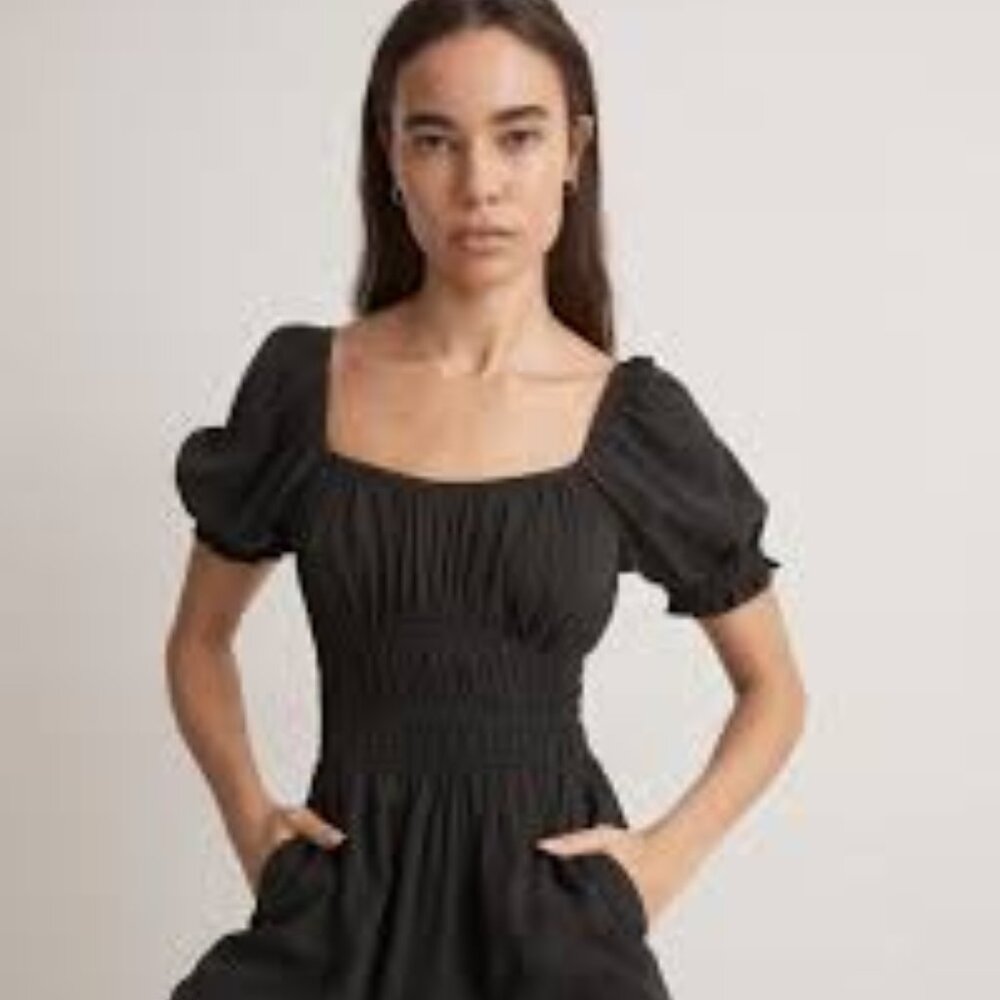 Madewell The Sophia Scoop-Neck Jumpsuit Womens Size XXS Black